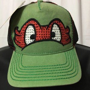 💲Teenage Mutant Ninja Turtles (Raphael) Rhinestone Trucker Mesh Hat
